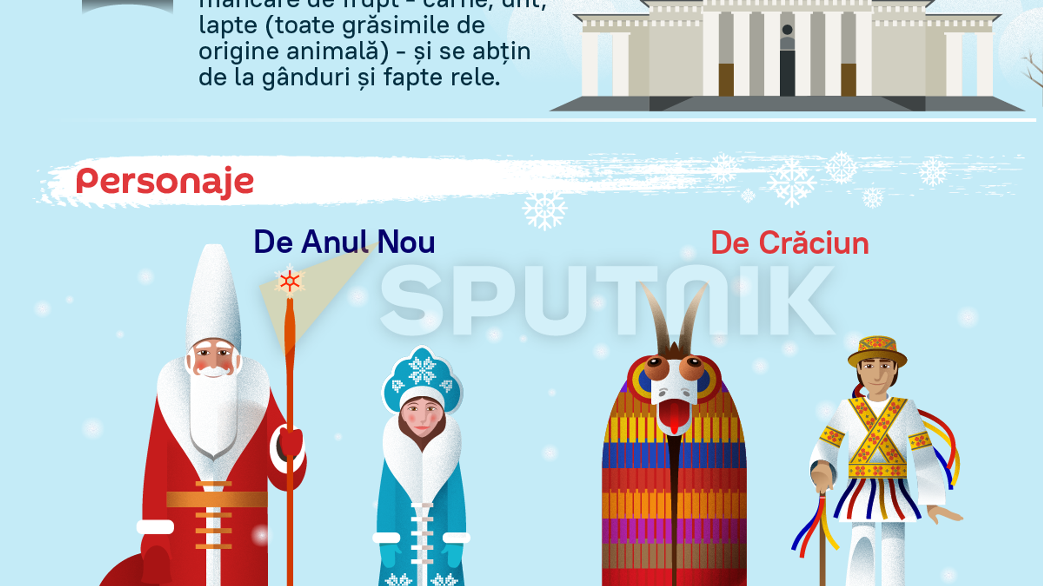 Cum este sărbătorit Revelionul și Crăciunul în Moldova 