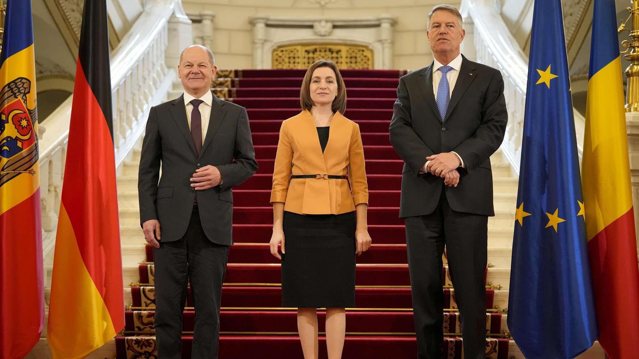 Maia Sandu, declaraţii comune cu Iohannis şi Scholz 
