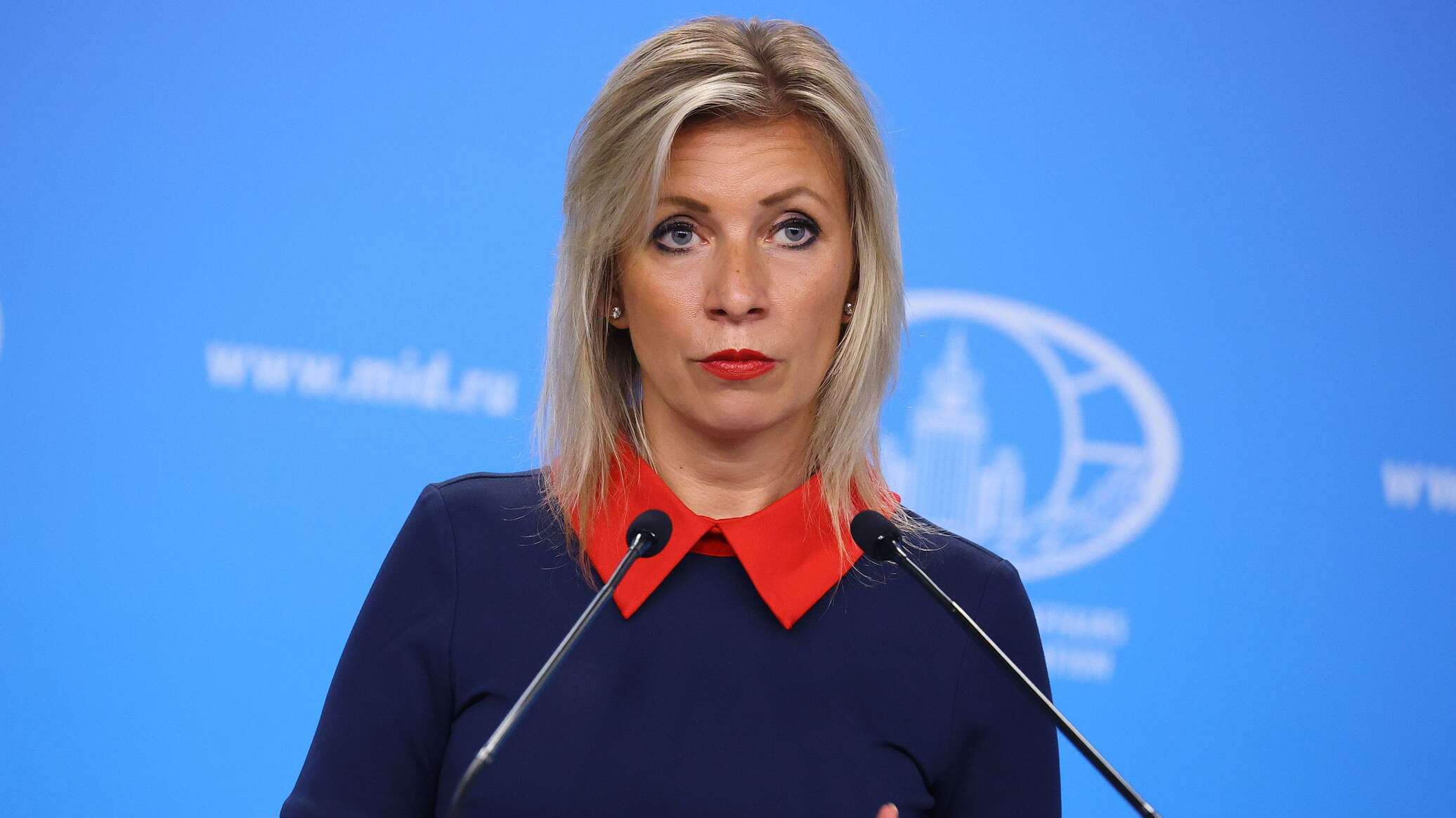 Maria Zaharova face praf MAE francez