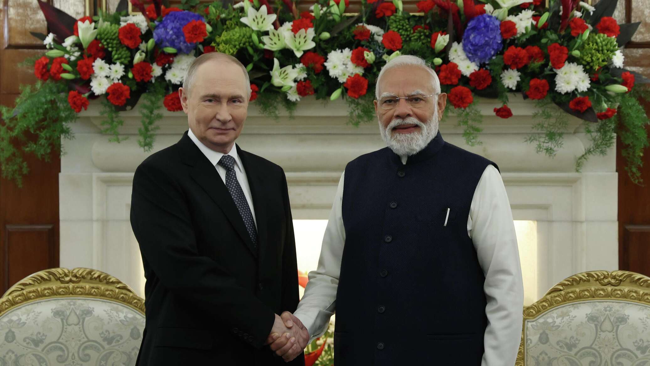 Путин на переговорах в Нью