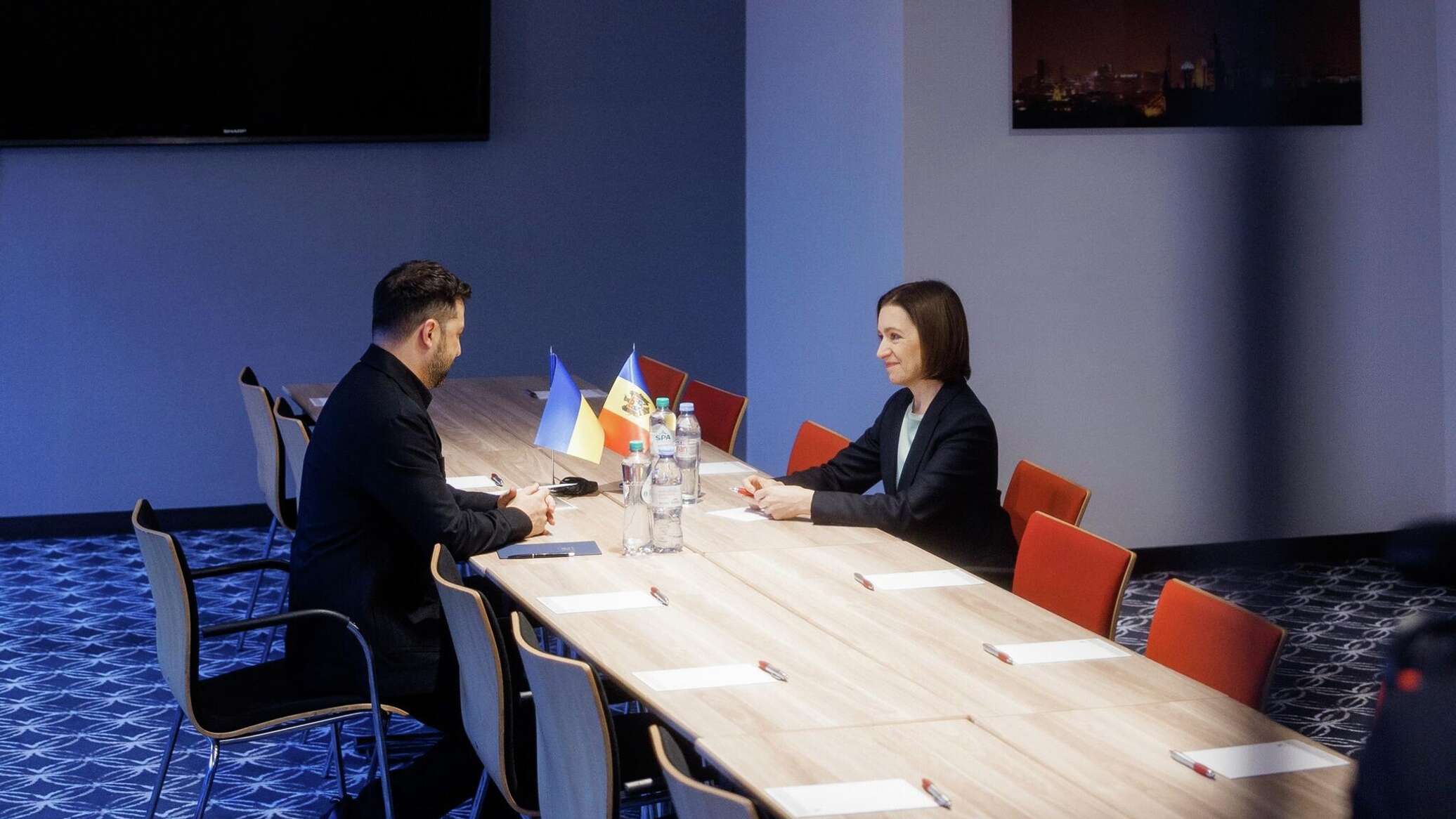 Санду и Зеленский встретилась в Нидерландах 